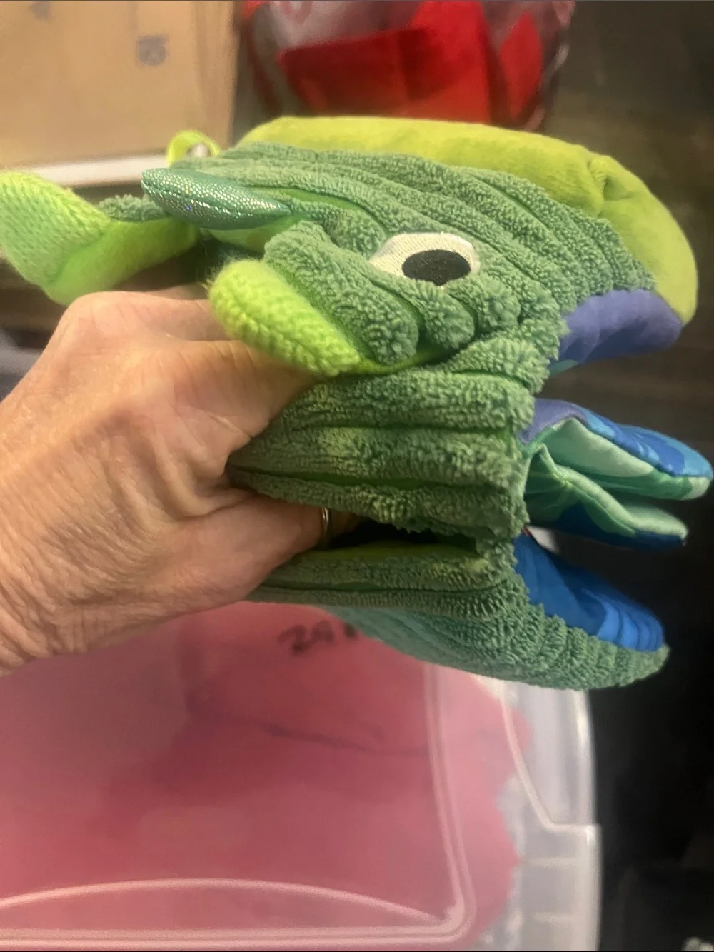 Sensory Snug-gable Dinosaur Hand puppet soft Book 151
